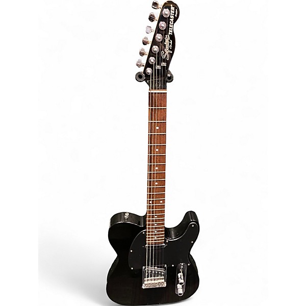 Used Squier Standard Telecaster Black Solid Body Electric Guitar