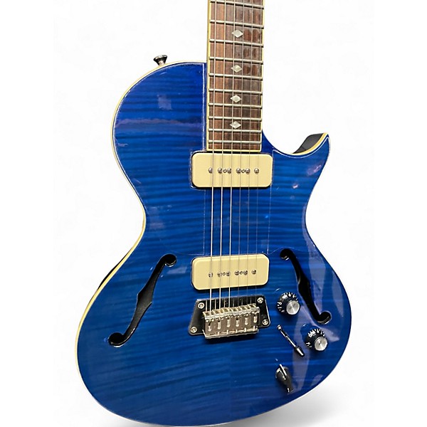 Used 2015 Epiphone Blueshawk Deluxe Midnight Sapphire Hollow Body Electric Guitar