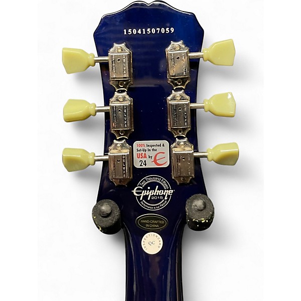 Used 2015 Epiphone Blueshawk Deluxe Midnight Sapphire Hollow Body Electric Guitar