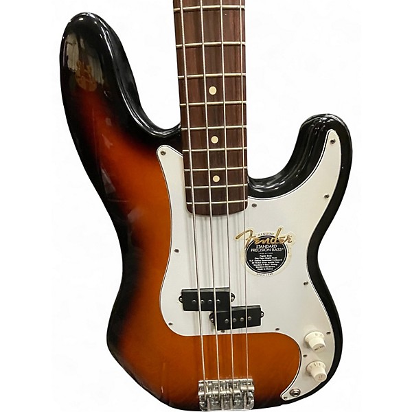 Used Fender Standard Precision Bass 2 Tone Sunburst Electric Bass Guitar