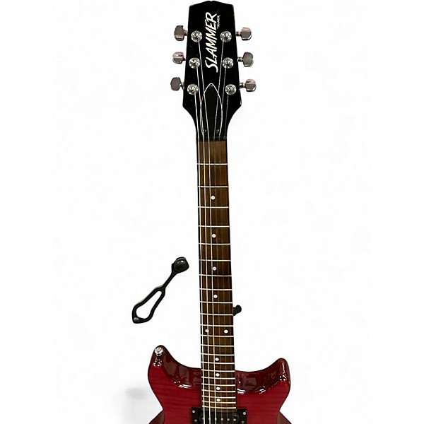Used Hamer Slammer red flame  Solid Body Electric Guitar