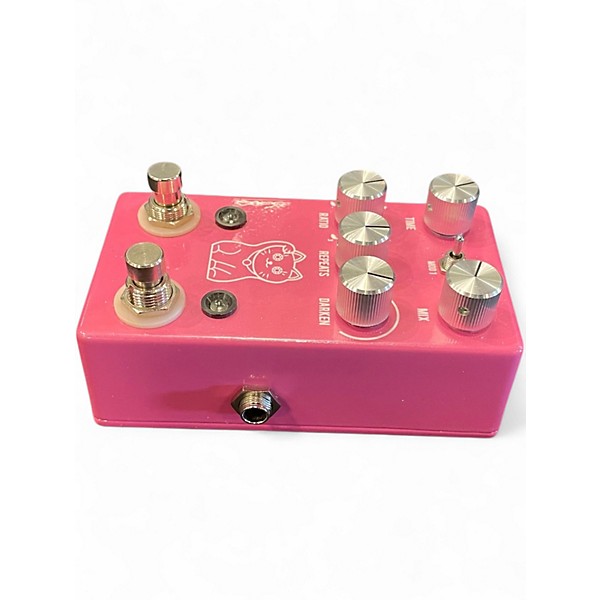 Used JHS Pedals Lucky Cat Delay Pink Effect Pedal