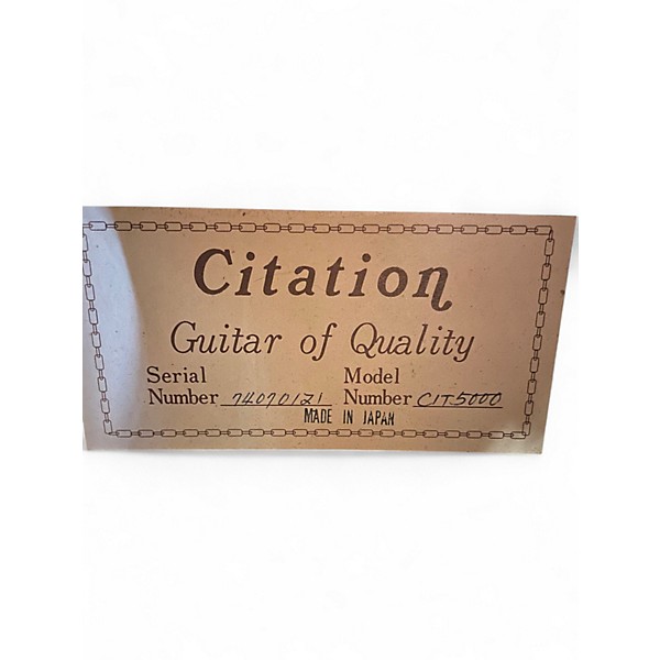 Used Citation CIT5000 Natural Acoustic Guitar
