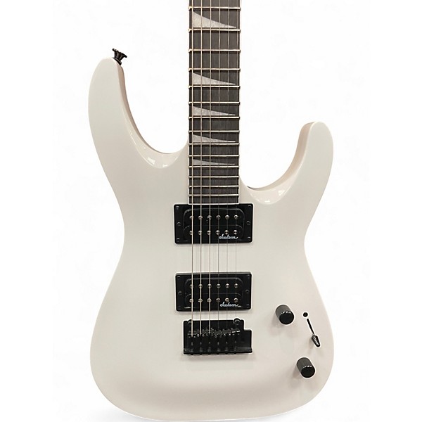 Used Jackson JS22 Dinky Arctic White Solid Body Electric Guitar