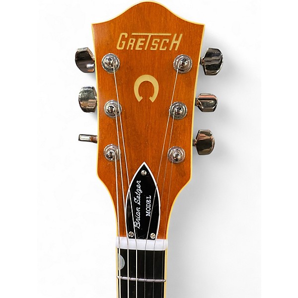 Used Gretsch Guitars G6120 BRIAN SETZER SMOKE Vintage Natural Hollow Body Electric Guitar