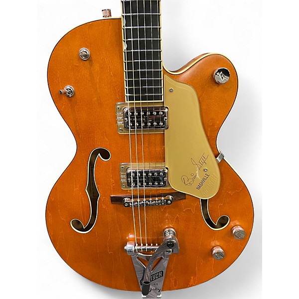 Used Gretsch Guitars G6120 BRIAN SETZER SMOKE Vintage Natural Hollow Body Electric Guitar