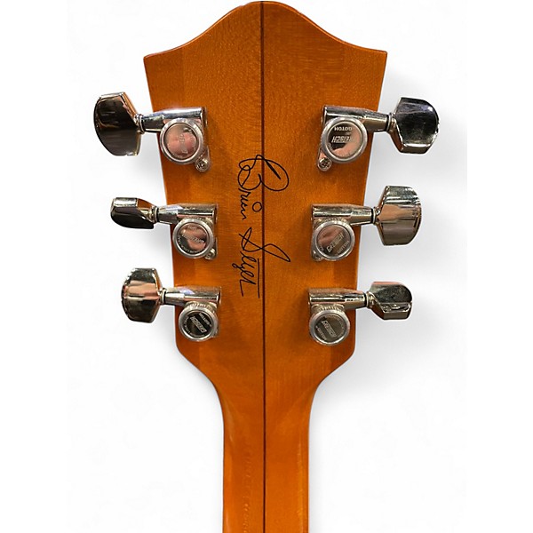 Used Gretsch Guitars G6120 BRIAN SETZER SMOKE Vintage Natural Hollow Body Electric Guitar