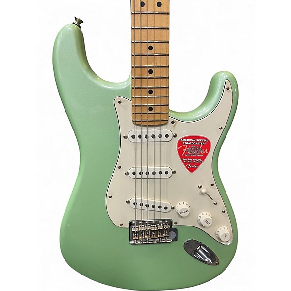 Used Fender American Special Stratocaster Surf Green Solid Body Electric Guitar