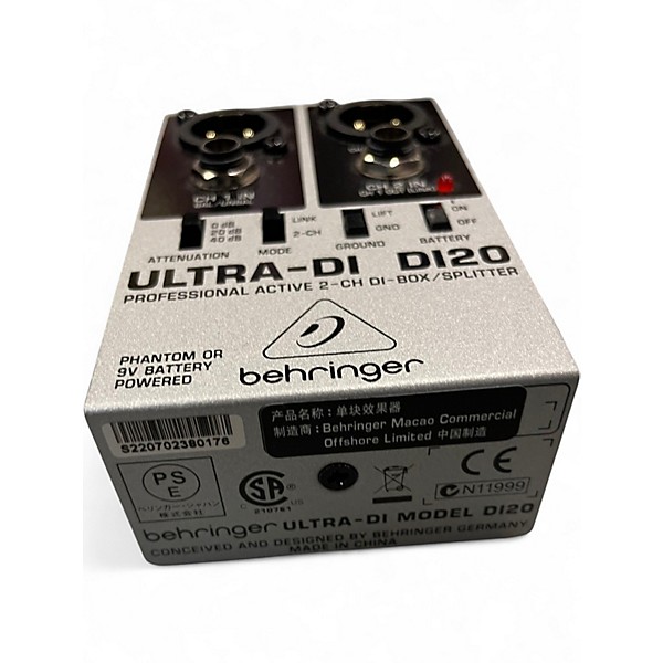 Used Behringer DI20 Ultra Direct Box
