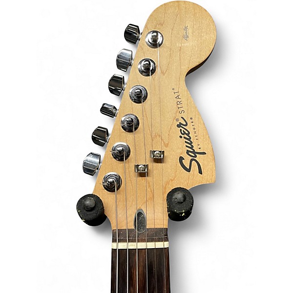 Used Squier Affinity Stratocaster 20th Anniversary Modded Black Solid Body Electric Guitar
