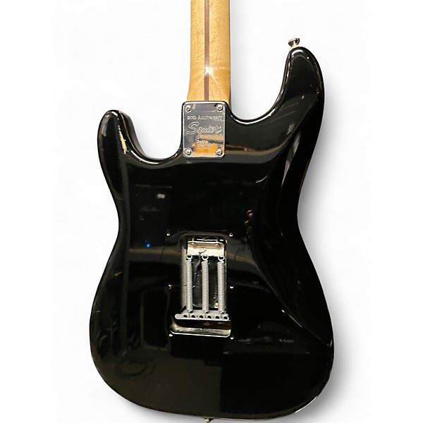 Used Squier Affinity Stratocaster 20th Anniversary Modded Black Solid Body Electric Guitar