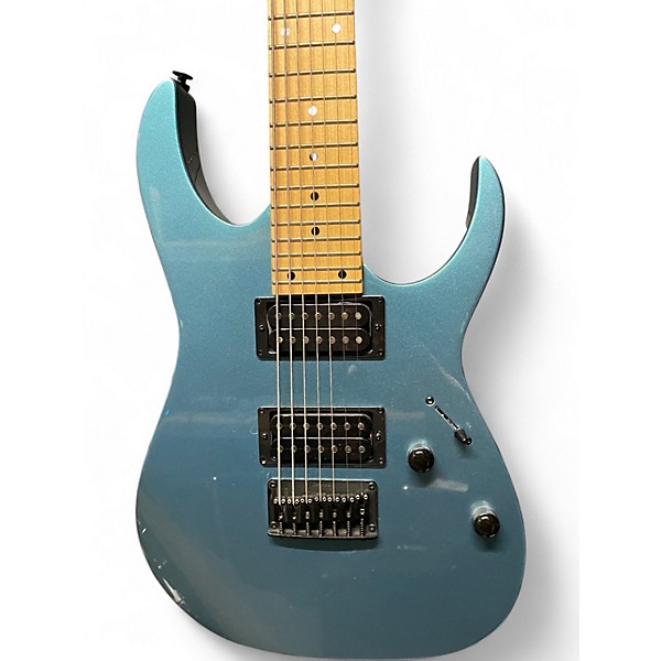 Used Ibanez GRG7221MMLB Gio Metallic Light Blue Solid Body Electric Guitar