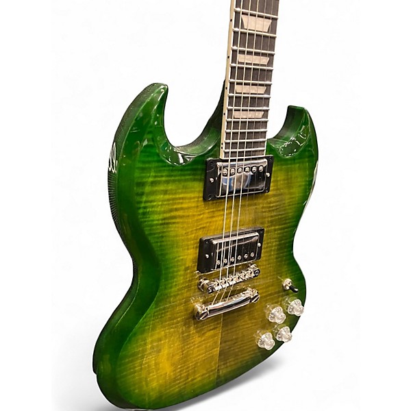 Used Epiphone Inspired By Gibson SG Modern Figured Iguana Burst Solid Body Electric Guitar