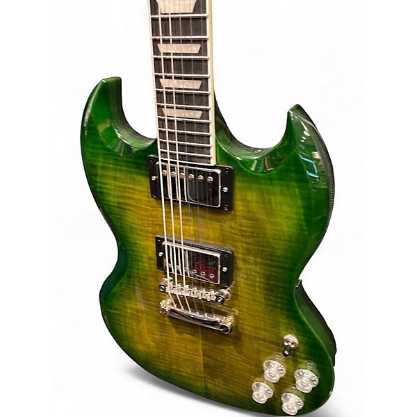 Used Epiphone Inspired By Gibson SG Modern Figured Iguana Burst Solid Body Electric Guitar