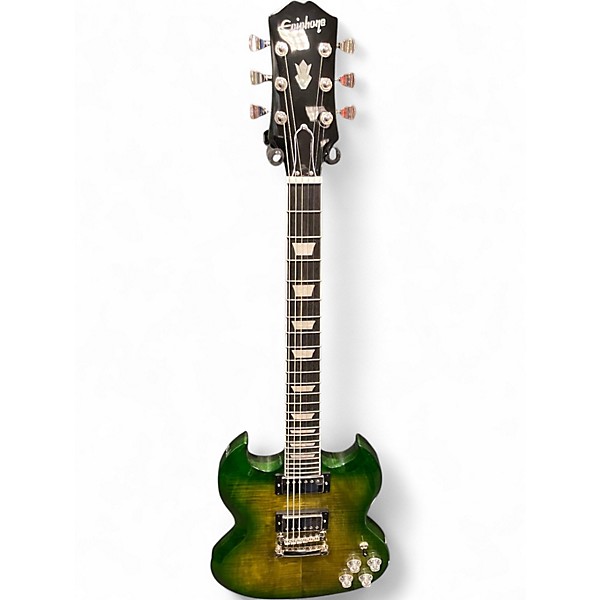 Used Epiphone Inspired By Gibson SG Modern Figured Iguana Burst Solid Body Electric Guitar