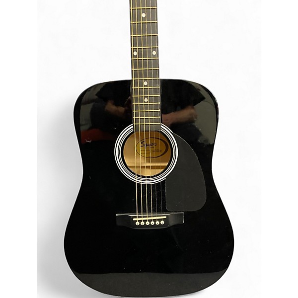 Used Squier SA-150 Black Acoustic Guitar