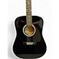 Used Squier SA-150 Black Acoustic Guitar
