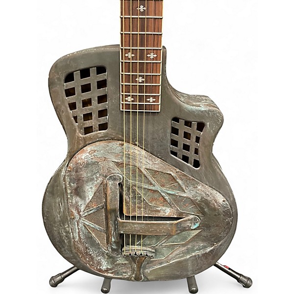 Used Royall TRIFECTA  DISTRESSED BRASS Resonator Guitar