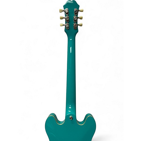 Used Epiphone Casino Coupe Modified w/Noiseless P-90's Turquoise Hollow Body Electric Guitar