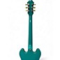 Used Epiphone Casino Coupe Modified w/Noiseless P-90's Turquoise Hollow Body Electric Guitar