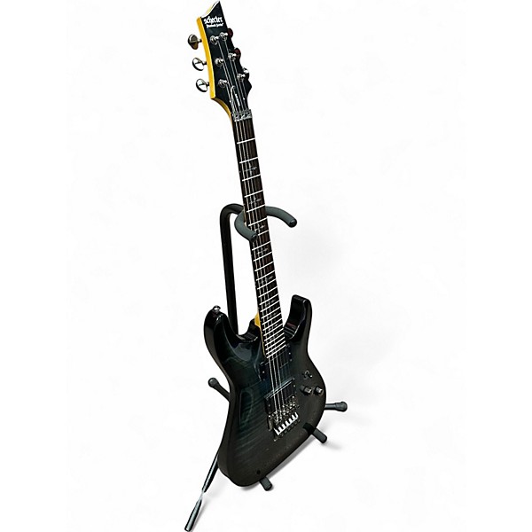 Used Schecter Guitar Research Demon 6 FR Trans Gray Solid Body Electric Guitar