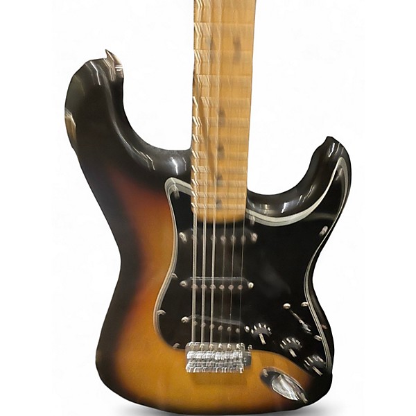 Vintage 1979 Fender Standard Stratocaster 3 Color Sunburst Solid Body Electric Guitar
