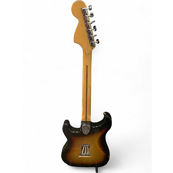 Vintage 1979 Fender Standard Stratocaster 3 Color Sunburst Solid Body Electric Guitar