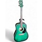 Used Art & Lutherie Wild Cherry Transparent Green Satin Acoustic Guitar thumbnail