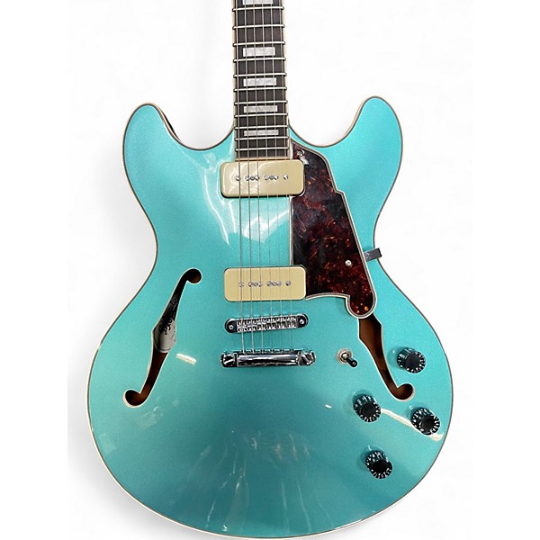 Used D'Angelico Premier Series DC BLUE Hollow Body Electric Guitar