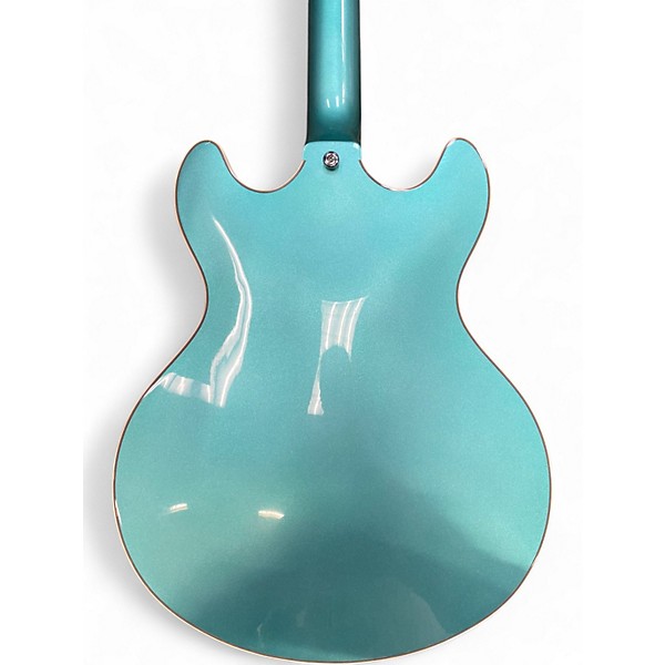 Used D'Angelico Premier Series DC BLUE Hollow Body Electric Guitar