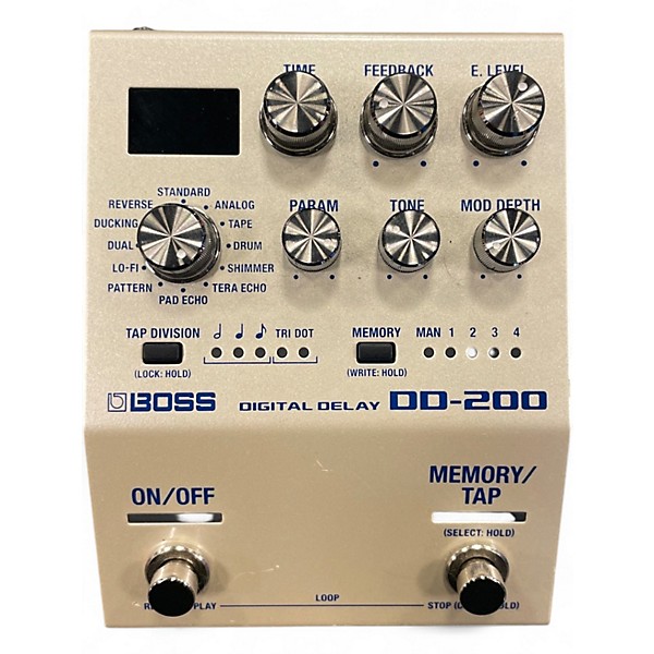 Used BOSS DD200 Digital Delay Effect Pedal