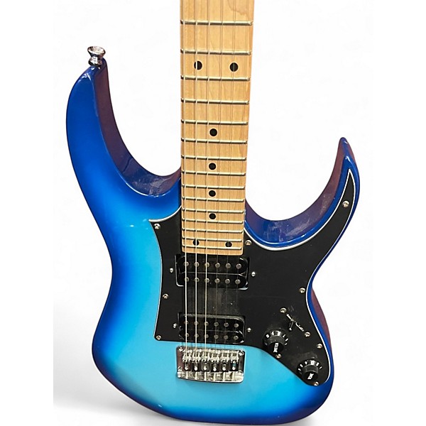 Used Ibanez GRGM21 Blue Burst Solid Body Electric Guitar