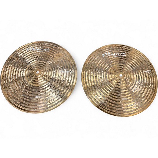 Used Mehteran 15in ZEBRA HIHAT PAIR Cymbal