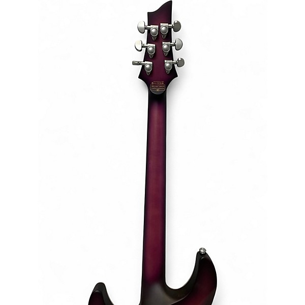 Used Schecter Guitar Research C1 Platinum Satin Purple Burst Solid Body Electric Guitar