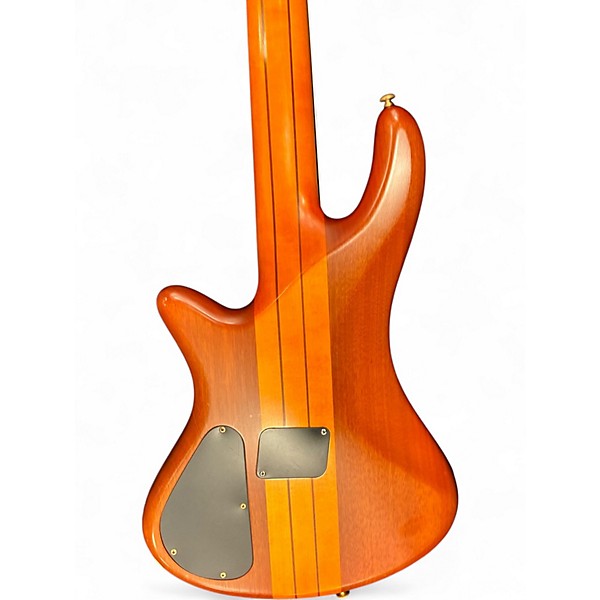 Used Schecter Guitar Research Stiletto Studio 5 String honey Electric Bass Guitar