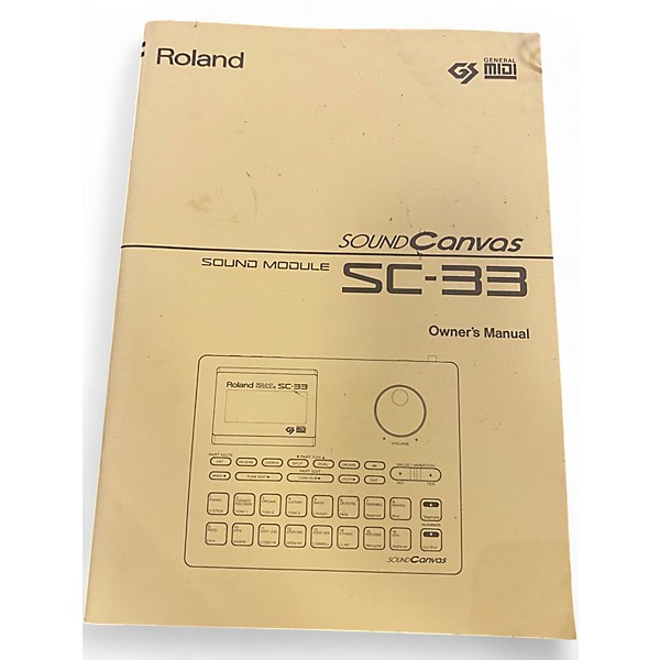 Used Roland SOUND CANVAS SOUND MODULE SC-33 Production Controller