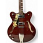 Used Eastwood Classic 6 Left-Handed Walnut Hollow Body Electric Guitar