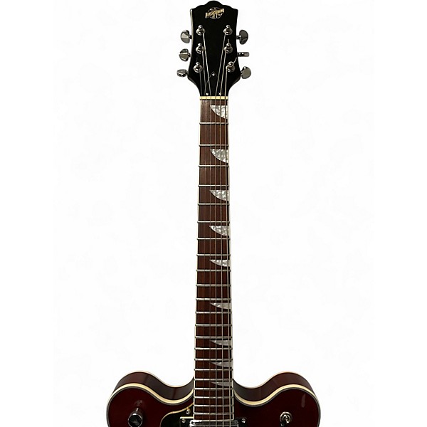 Used Eastwood Classic 6 Left-Handed Walnut Hollow Body Electric Guitar