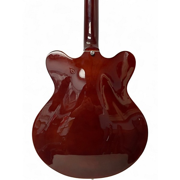Used Eastwood Classic 6 Left-Handed Walnut Hollow Body Electric Guitar