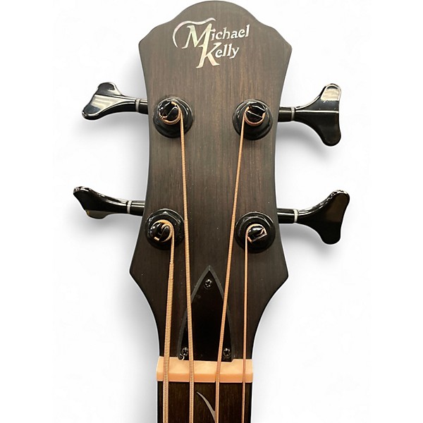 Used Michael Kelly MKD4SJESFS Macassar Ebony Acoustic Bass Guitar