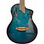 Used Ortega Tour Player Blue Burst Classical Acoustic Electric Guitar