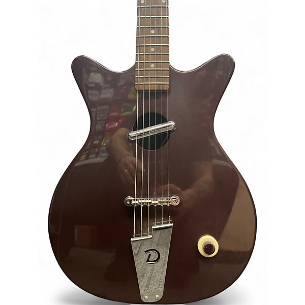 Used Danelectro Convertible Burgundy Acoustic Electric Guitar