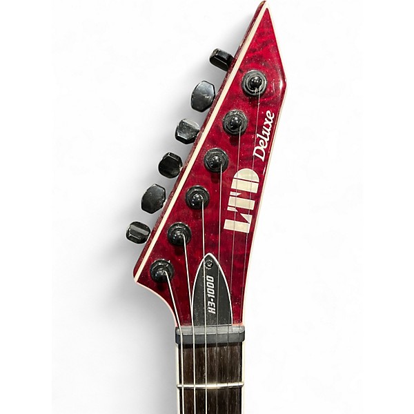 Used ESP LTD H3-1000 Trans Red Solid Body Electric Guitar