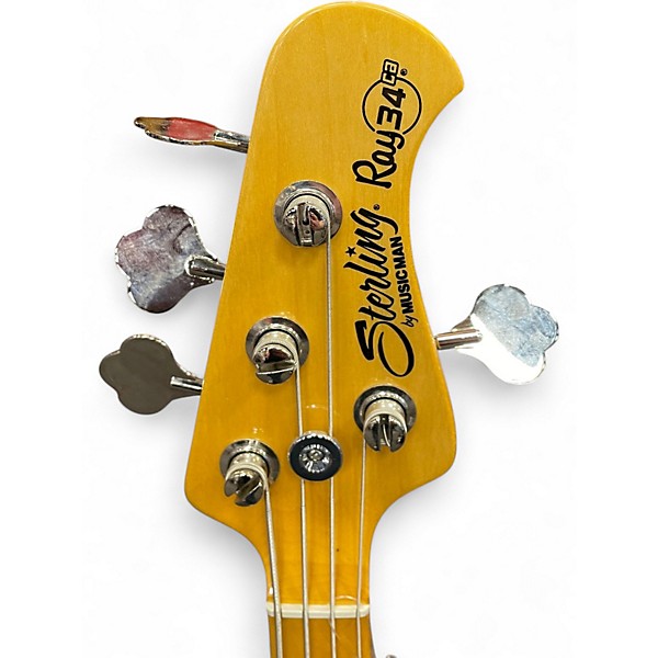Used Ernie Ball Music Man STINGRAY 34 Surf Green Electric Bass Guitar