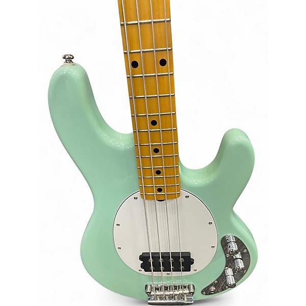 Used Ernie Ball Music Man STINGRAY 34 Surf Green Electric Bass Guitar