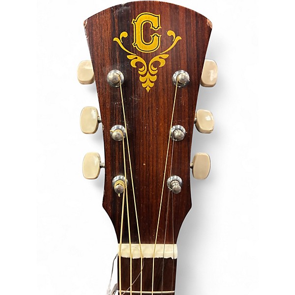Vintage 1970s C.g. Conn ACOUSTIC Natural Acoustic Guitar