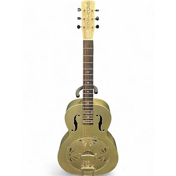 Used Gretsch Guitars G9201 Honeydipper Metal Round Neck Silver Resonator Guitar