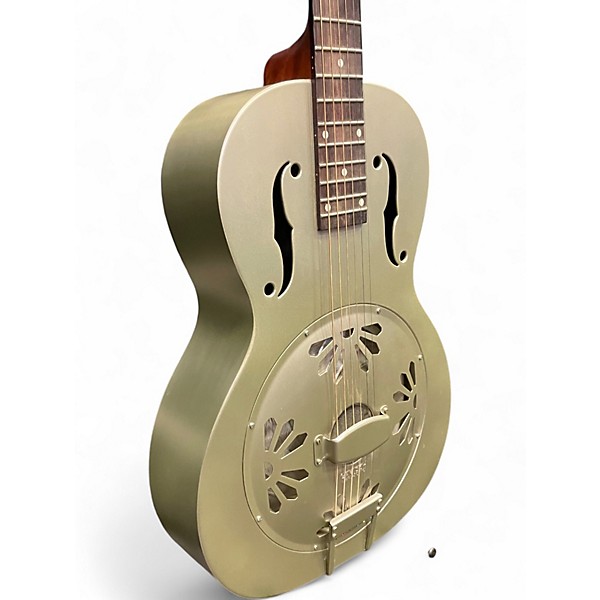 Used Gretsch Guitars G9201 Honeydipper Metal Round Neck Silver Resonator Guitar