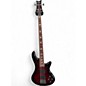 Used Schecter Guitar Research Stiletto Extreme 4 String Red Electric Bass Guitar thumbnail