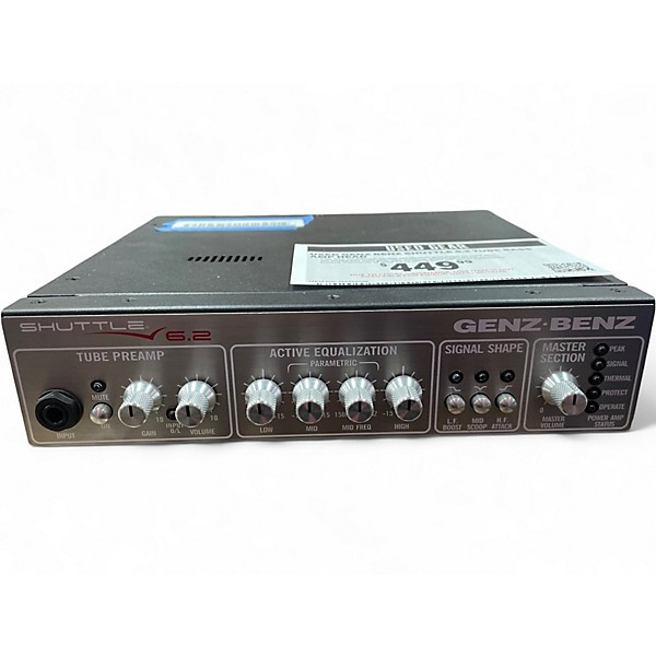 Used Genz Benz SHUTTLE 6.2 Tube Bass Amp Head
